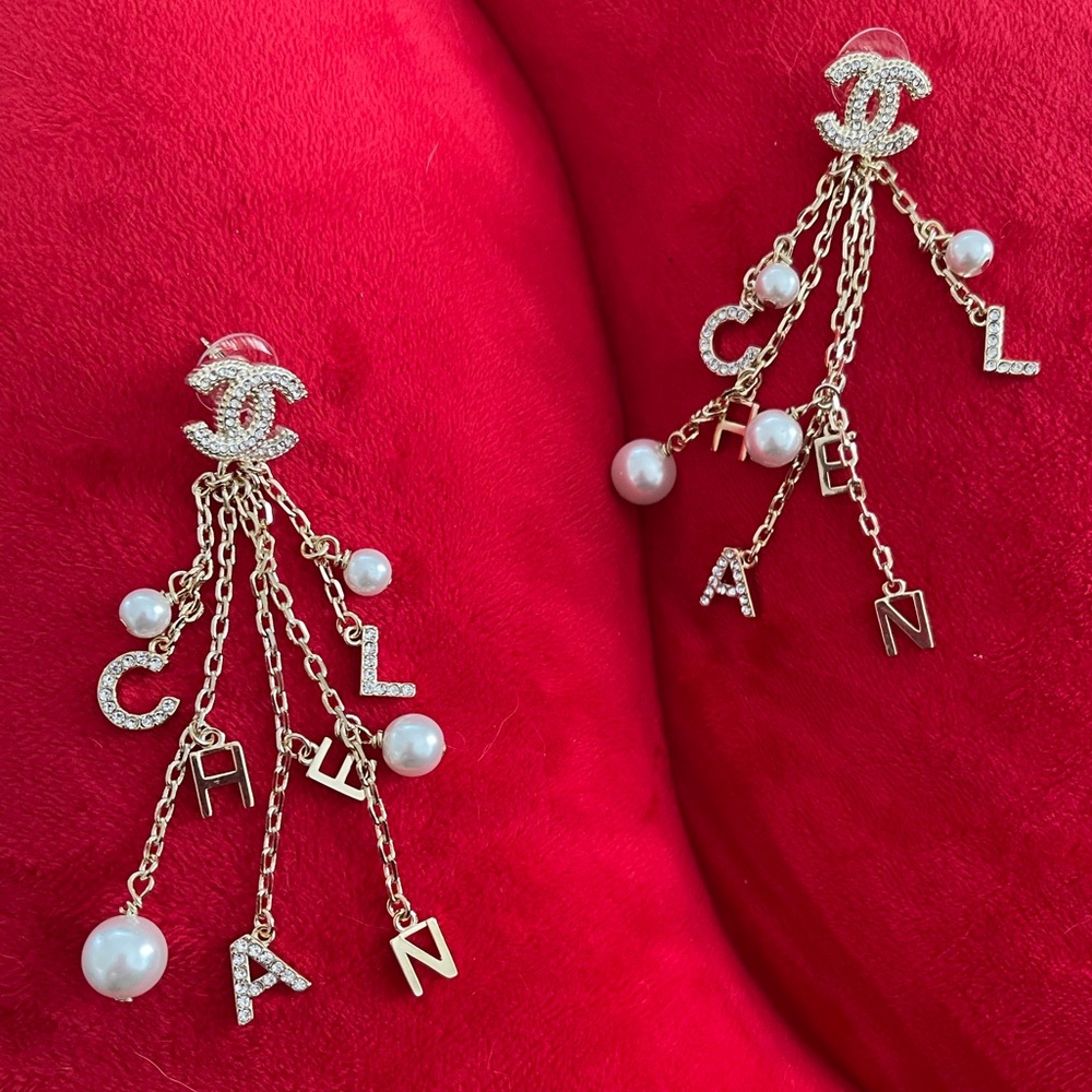 Luxury CC 18K Gold Earrings